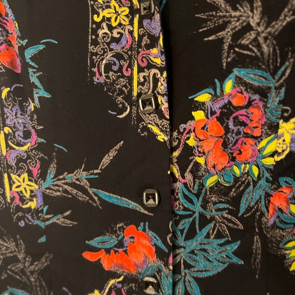 Vintage Floral Button Up Vest S/M - Picture 2 of 6